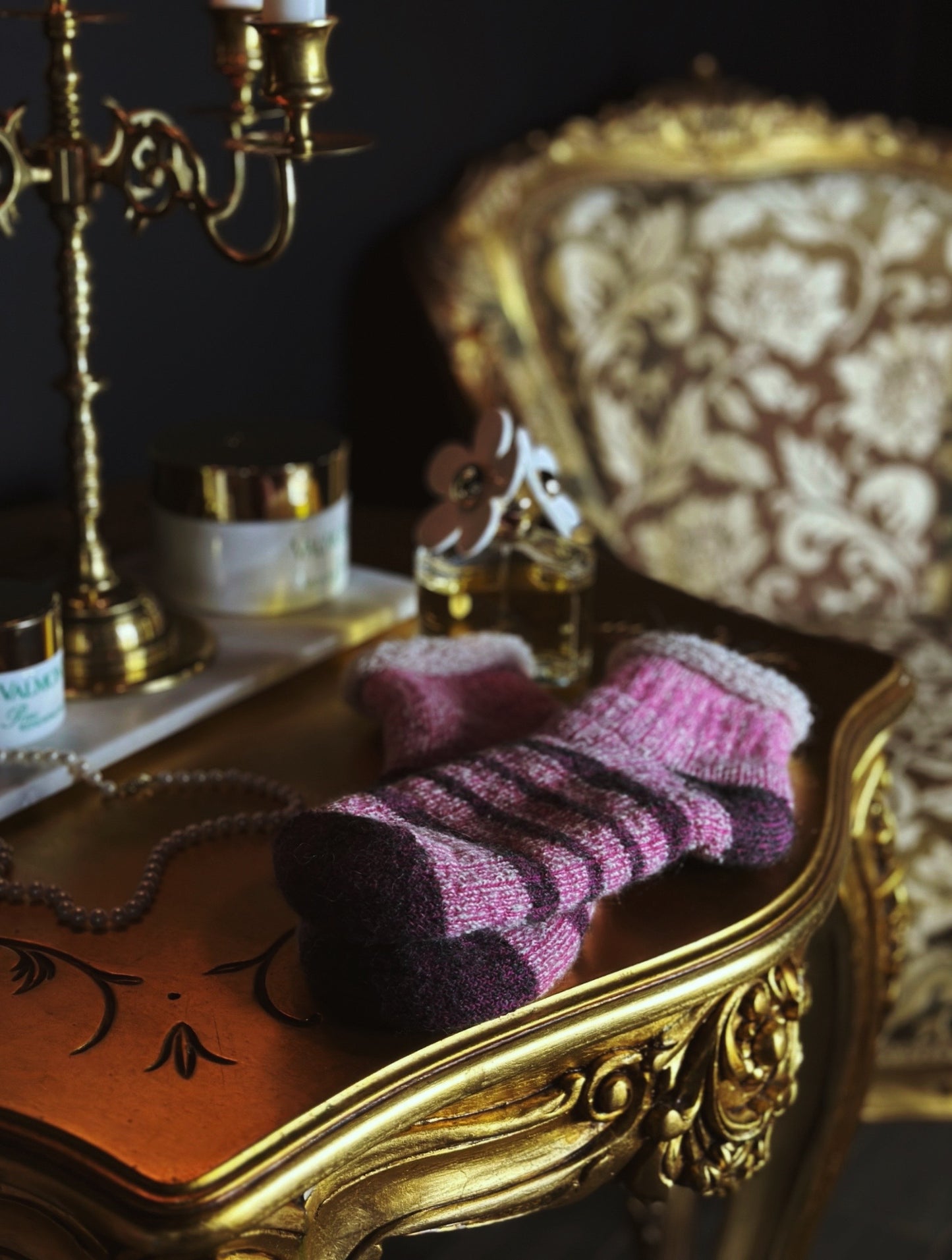 Pink Alpaca Socks - Short