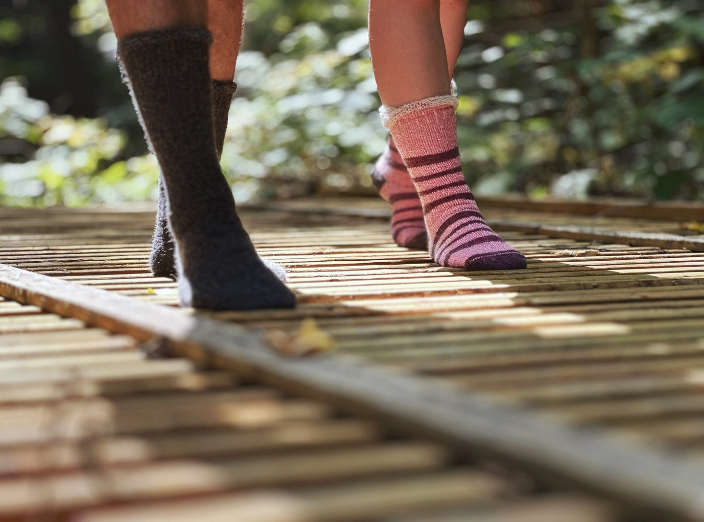 Charcoal Grey Alpaca Socks - Long
