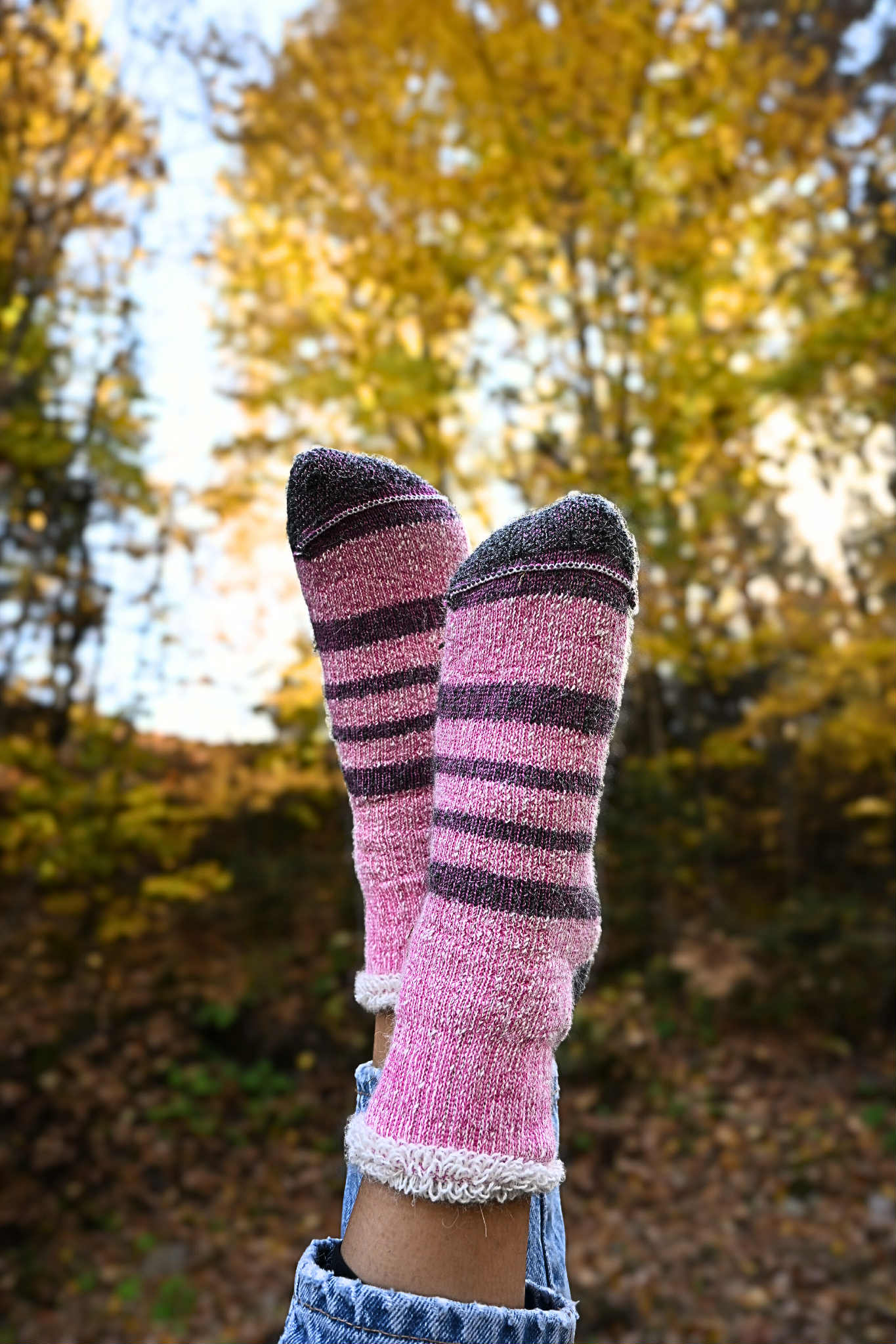 Pink Alpaca Socks - Short